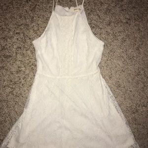 White laced dress